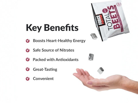 Force Factor Total Beets Soft Chews 60 Count supplement facts and nutrition information panel