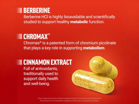 Force Factor Ultra Berberine 60 Vegetable Capsules close up of vegetable capsules next to bottle