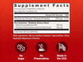 Force Factor Ultra Berberine 60 Vegetable Capsules side bottle packaging with key benefits detail