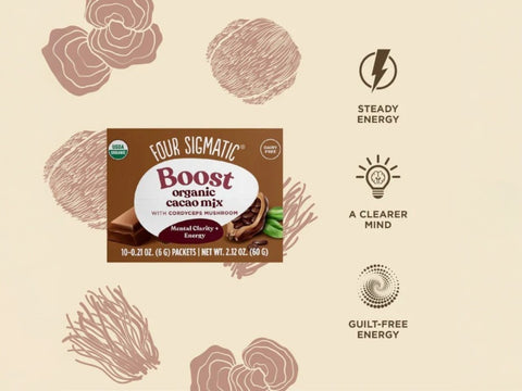 Four Sigmatic Organic Cacao Mix, Dairy-Free - 10 Packets