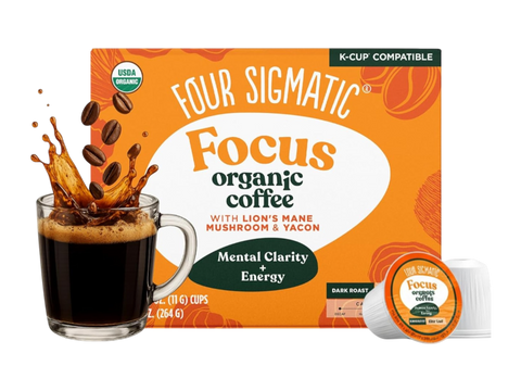 Four Sigmatic Organic Dark Roast Coffee Pods 24-Count Box.