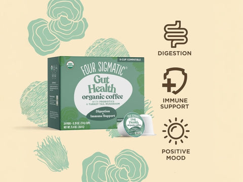 Four Sigmatic Organic Coffee Pods, Medium Roast - 24 Count