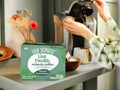 How to use
Four Sigmatic coffee pods brewing instructions on white background