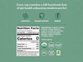 Four Sigmatic coffee pods ingredients and product information panel on packaging