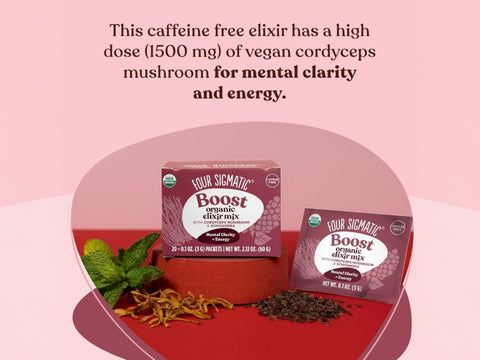 Four Sigmatic Organic Elixir Mix, Caffeine-Free - 20 Packets