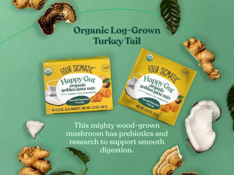 Four Sigmatic Organic Golden Latte Mix, Caffeine-Free - 10 Packets