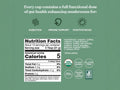 Nutrition facts, ingredients, brewing guide, and certifications.