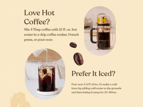 Four Sigmatic Organic Ground Coffee, Medium Roast - 340g. Hot or cold.
