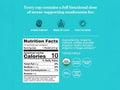 Four Sigmatic half caf instant coffee ingredients and product information panel on packaging