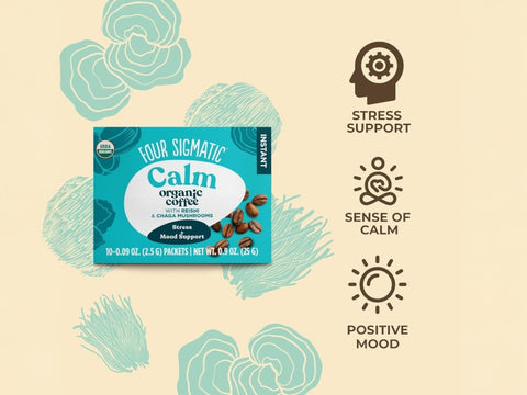 Four Sigmatic Organic Half Caf Instant Coffee - 10 Packet