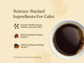 Four Sigmatic half caf instant coffee ingredients and product information panel on packaging