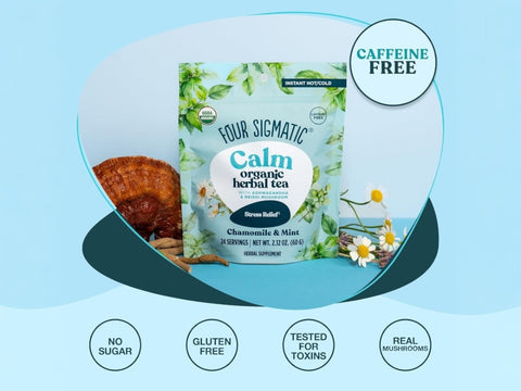 Four Sigmatic Organic Herbal Tea, Chamomile & Mint - 60g