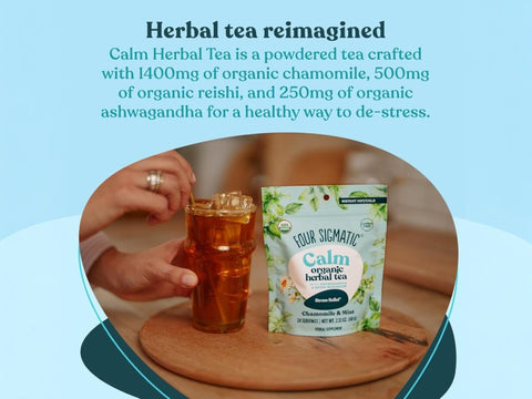 Four Sigmatic Organic Herbal Tea, Chamomile & Mint - 60g