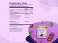 Supplement facts, ingredient list and directions on back of tea.