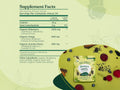 Supplement facts, ingredient list and directions on back of Four Sigmatic tea