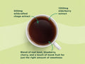 Four Sigmatic instant tea powder into a mug of hot water.