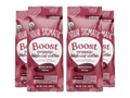 Four Sigmatic Organic High Caf Ground Coffee Dark Roast 340g, 4 pouches front packaging on white background