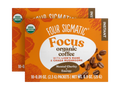 Four Sigmatic Organic Instant Coffee 10 packets, 2 boxes front packaging on white background