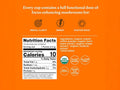 Four Sigmatic instant coffee ingredients and product information panel on packaging