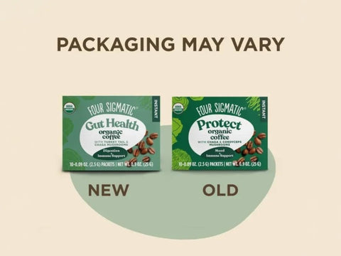 Four Sigmatic Organic Instant Coffee Blend - 10 Packets. Packaging may vary.