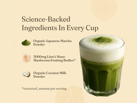 Four Sigmatic Organic Matcha Latte Mix, Dairy-Free - 10 Packets