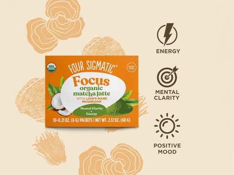 Four Sigmatic Organic Matcha Latte Mix, Dairy-Free - 10 Packets