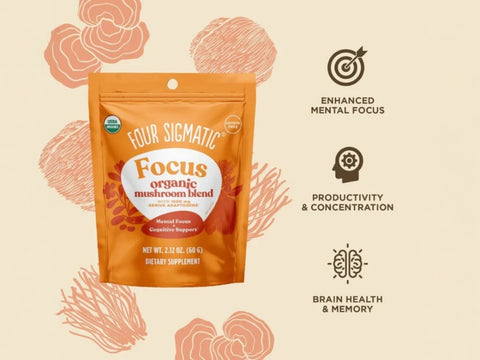 Four Sigmatic Organic Mushroom Blend, Caffeine-Free - 60g