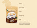 Four Sigmatic chocolate creamer showing nutrition facts, benefits and usage.