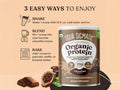 How to Use: Four Sigmatic Chocolate protein powder in a shaker with liquid.