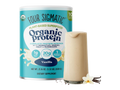 Four Sigmatic Organic Plant-Based Vanilla Protein Powder 600g Tub.