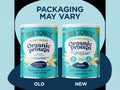 Four Sigmatic Organic Plant-Based Protein Powder, Vanilla - 600g. Old & new packaging.