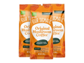 Four Sigmatic Original Mushroom Ground Coffee Dark Roast 283g, 3 pouches front packaging on white background