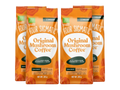 Four Sigmatic Original Mushroom Ground Coffee Dark Roast 283g, 4 pouches front packaging on white background