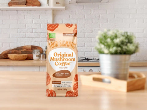 Four Sigmatic Original Mushroom Half Caf Ground Coffee - 283g