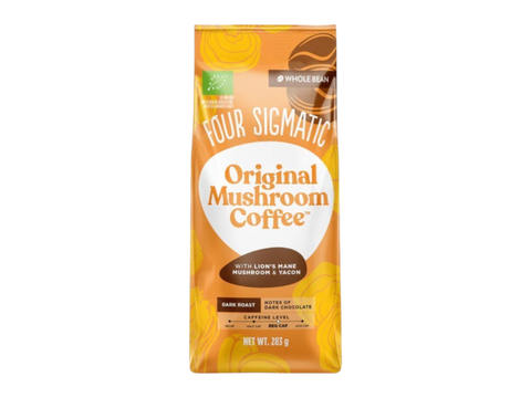 Four Sigmatic organic dark roast mushroom coffee whole beans 283g front packaging