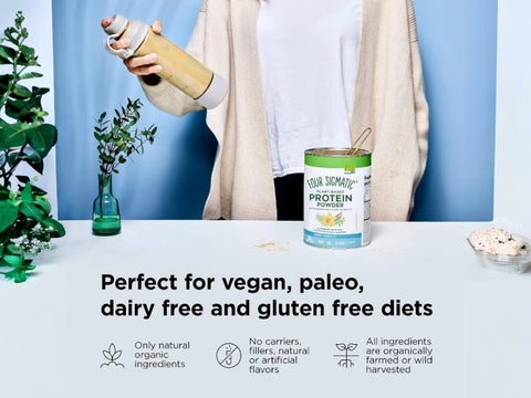 Four Sigmatic Plant-Based Protein Powder, Sweet Vanilla 