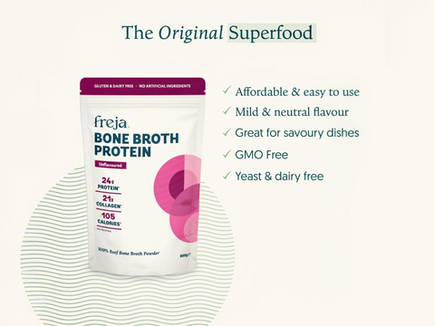 Freja Beef Bone Broth Protein Powder Unflavoured - 300g