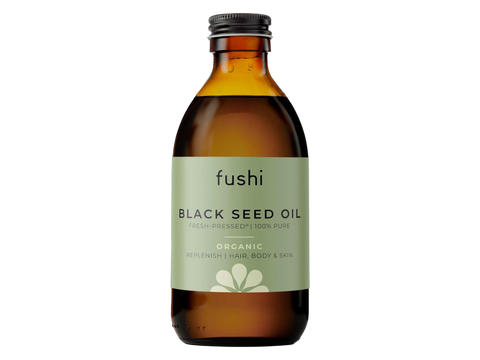 Fushi Organic Black Seed Oil 100 ml front view bottle packaging