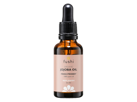 Fushi Organic Jojoba Oil 30 ml front view bottle packaging
