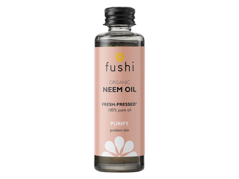 Fushi Organic Neem Oil 50 ml front view bottle packaging