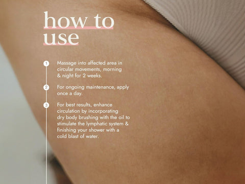 Fushi Really Good Cellulite Oil 100 ml how to use instructions graphic