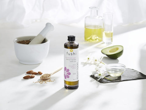 Fushi Really Good Hair Oil 100 ml how to use instructions graphic