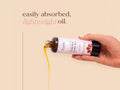 Fushi Really Good Stretch Mark Oil 100 ml oil being applied to skin during massage