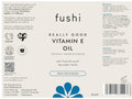 ushi Really Good Vitamin E Oil 50 ml back label showing directions ingredients and barcode