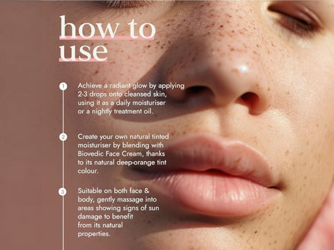 Fushi Wild Grown Carrot Oil 100 ml how to use instructions graphic