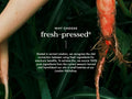 Fushi Wild Grown Carrot Oil 100 ml key benefits graphic highlighting radiance and glow enhancing properties