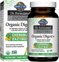 Garden of Life Dr Formulated Organic Digest with Papain and Bromelain 90 Chewables bottle front label packaging