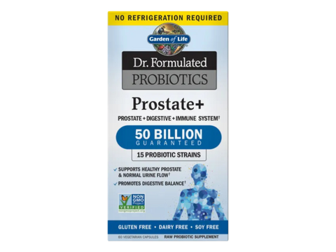 Garden of Life Dr Formulated Probiotics Plus for Men 50 Billion CFU 60 Veg Caps bottle front label packaging