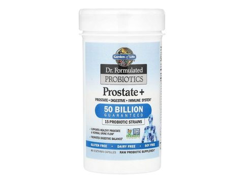 Garden of Life Dr Formulated Probiotics Plus for Men 50 Billion CFU 60 Veg Caps bottle front label packaging