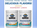 Garden of Life Dr. Formulated Whole Food Magnesium Orange 197.4g front tub packaging showing product name and branding